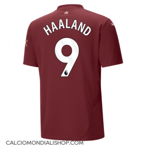 Maglie da calcio Manchester City Erling Haaland #9 Terza Maglia 2024-25 Manica Corta